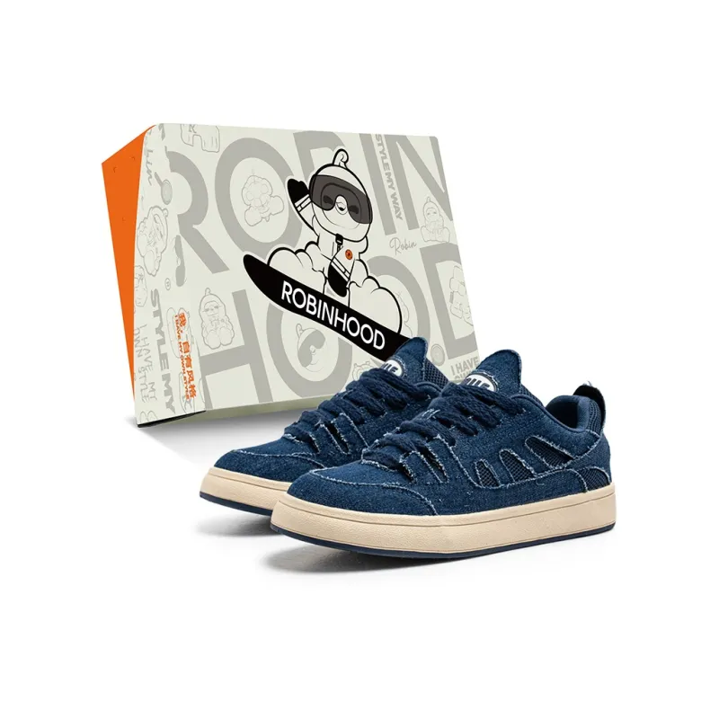 ROBINHOOD Coverage Slip Resistant Cushioning Impact Resistance Abrasion Resistant Low Top Skateboard Shoes Men's Box-15