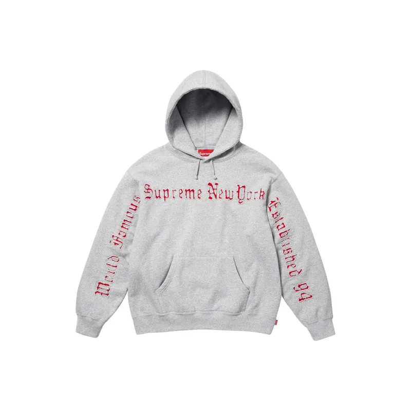 Supreme Contrast Cutout Hooded Sweatshirt-3