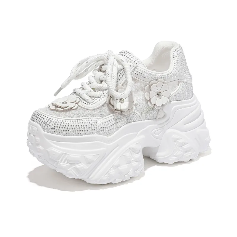 CARDANRO Small sized Sky Vegetables Low Top Chunky Sneakers Women's-1