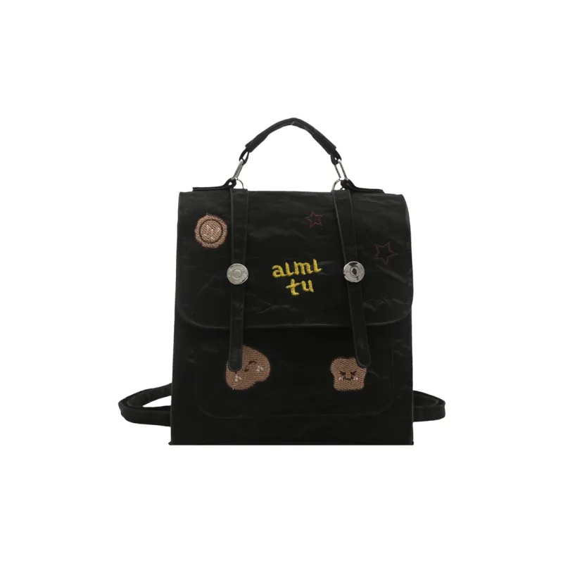 ZOGA PU Backpack Women's White/Black-6