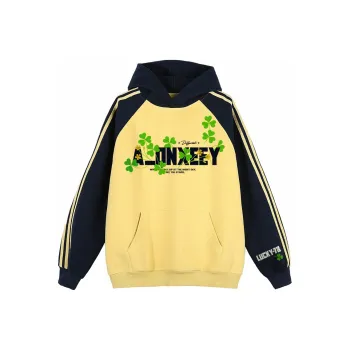 Qnxeey Sweatshirt Unisex Black & Heather Gray