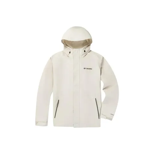 Columbia CAM HEIGHTS 2 Outdoor Hiking Waterproof And Windproof To Keep Warm Windbreaker Jacket Unisex Ecru