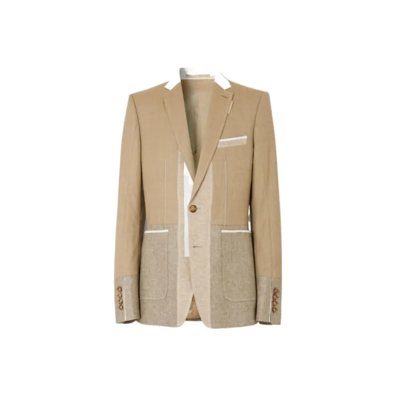 Burberry Business Suits Men Blueberry Heather Gray-0