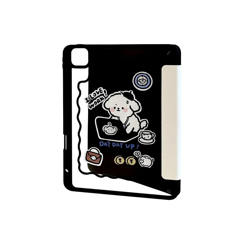 Sopi Silicone Cute Puppy Compatibility With IPad Air 7 Tablet Protective Cases-3