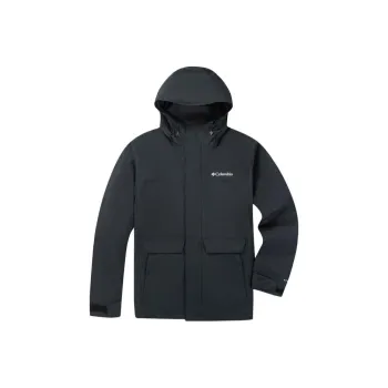 Columbia MADRONA HEIGHTS Waterproof And Warm Windbreaker Jacket Unisex Graphite Black
