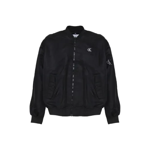 Calvin Klein Logo-patch Zip-up Bomber Jacket