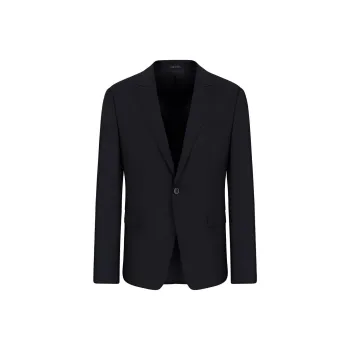 EMPORIO ARMANI Single breasted Virgin wool Jacket