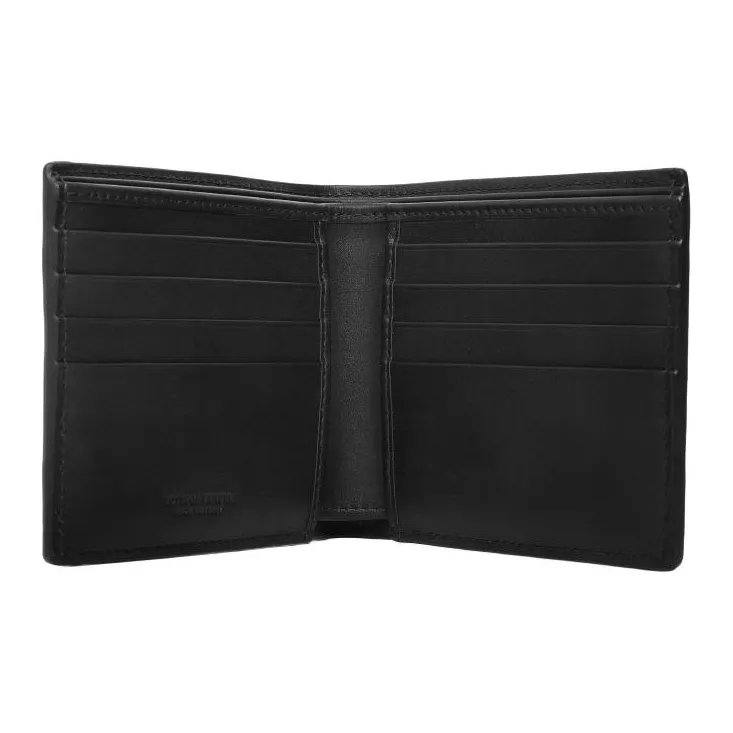 Bottega Veneta Calfskin Wallet Men's Black-3