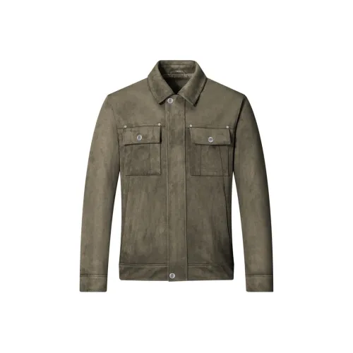 SEPTWOLVES Button-Ups & Coats Men's Army Green