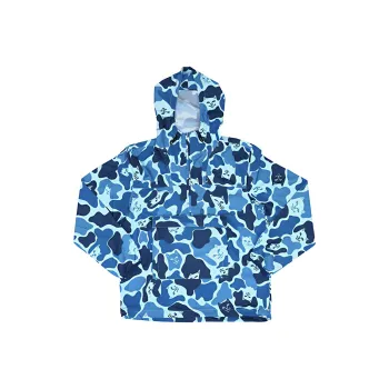 RIPNDIP Windbreaker Jacket Unisex Blue Camouflage