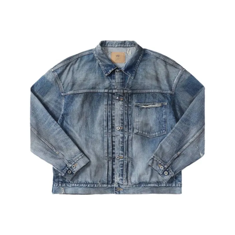 MADNESS Denim Jacket Men's Blue-0