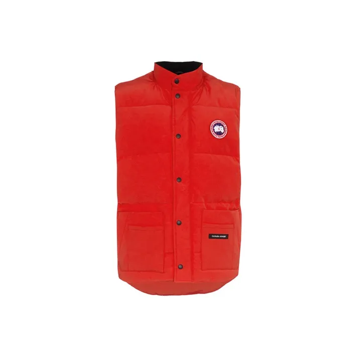 Canada Goose Logo Patch Zip-Up Vest-0