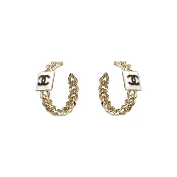 CHANEL Earrings Women's Gold