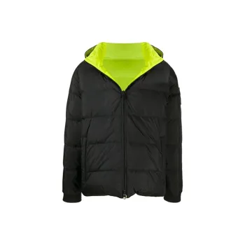 Moose Knuckles FW21 Solid Color Hooded Down Jacket Men's Black