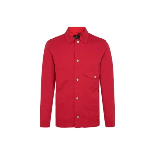 PS By Paul Smith Denim Jackets Men Red