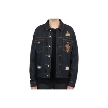 EVISU Moderate Denim Jacket Men's Blue