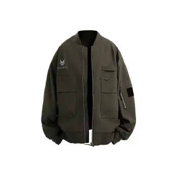 ZMOH Baseball Collar Jacket Unisex Couple's