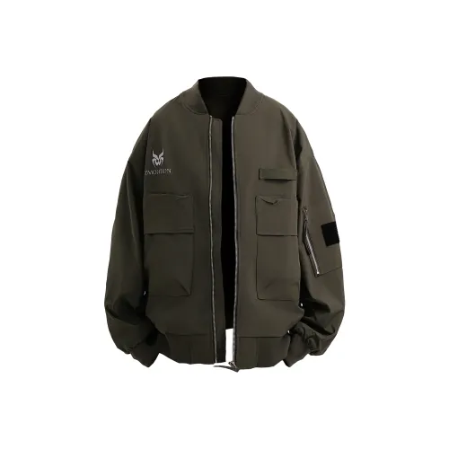 ZMOH Baseball Collar Jacket Unisex Couple's