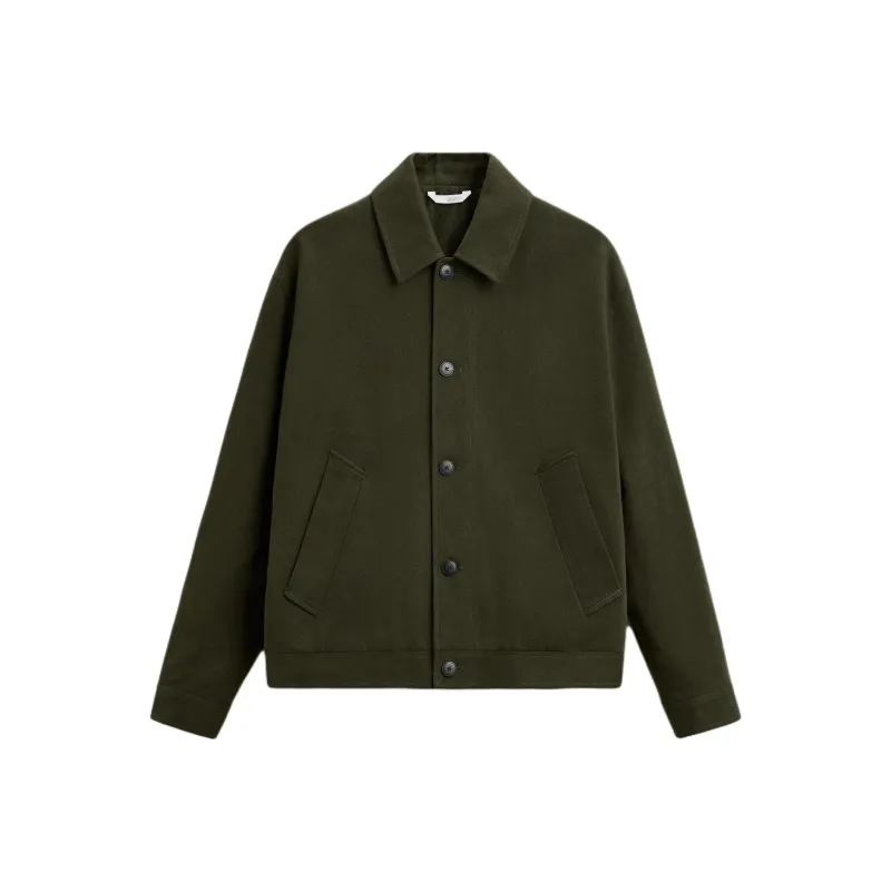 ZARA Jackets Men Khaki-0