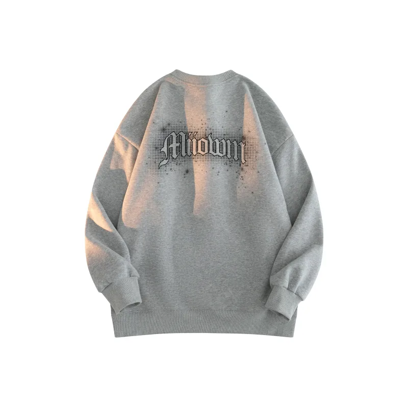 MIIOW Trend Party Series Sweatshirt Unisex Light Heather Gray-0