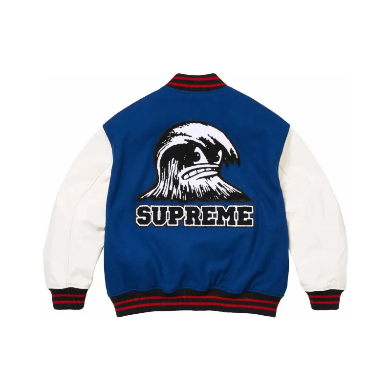 Supreme Wave Varsity Jacket-0