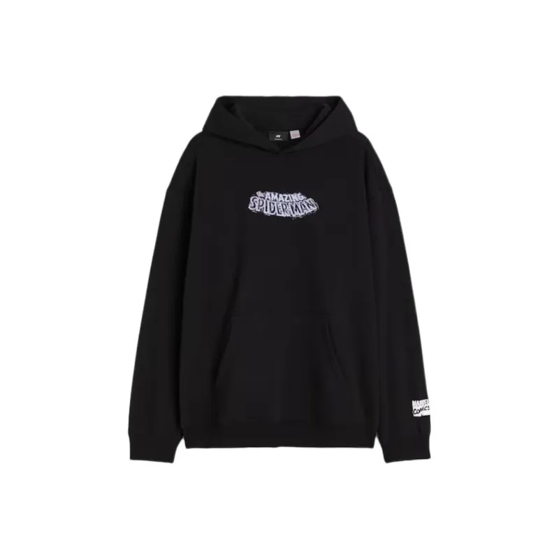 H&M Sweatshirt Men's Black/Spider-Man-0