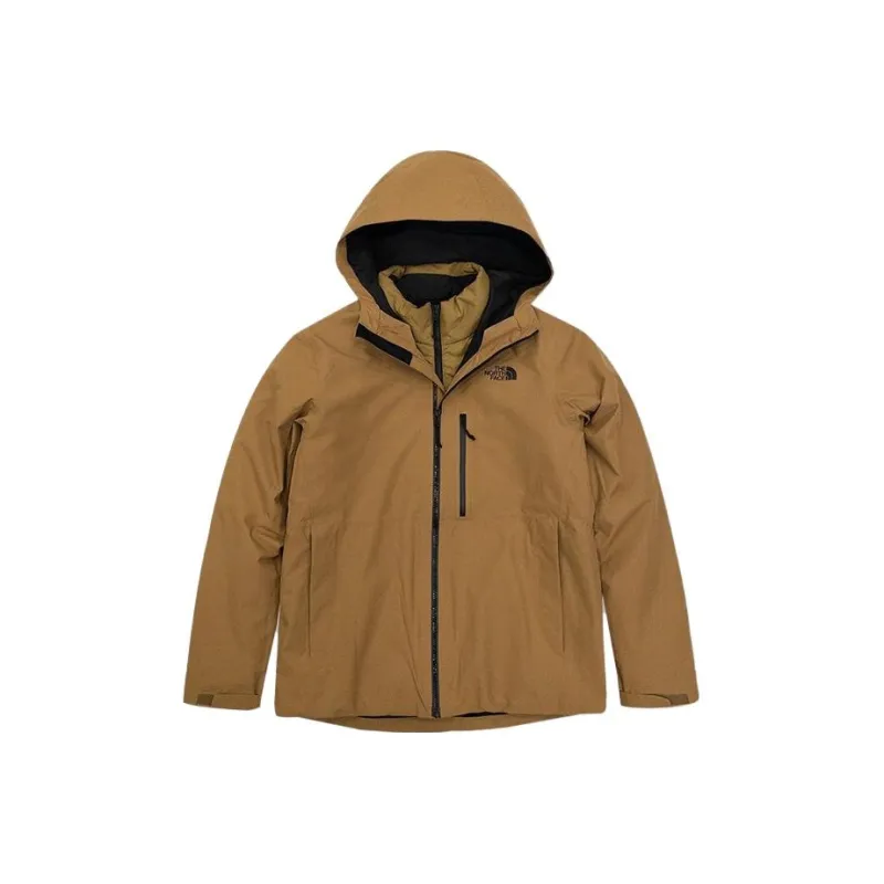 THE NORTH FACE TABLE Waterproof, Windproof, Thermal, And Breathable Windbreaker Jacket Men's Brown-0
