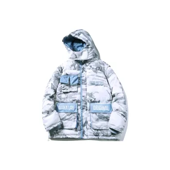 Guuka Down Jacket Coat Unisex Light Gray
