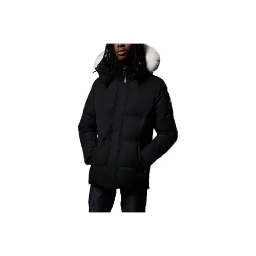 Moose Knuckles FW21 Solid Color Hooded Down Jacket Men's Black