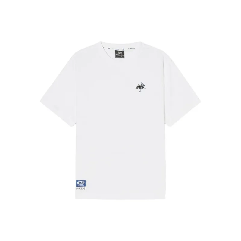 New Balance UNI Beach Run T Shirt Unisex 10 White-0