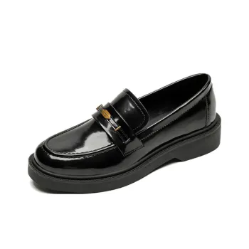 City Camel Loafers Women's Black