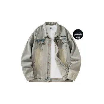 BOTH PLAY Denim Jacket Comes With Short Sleeved T Shirt Unisex