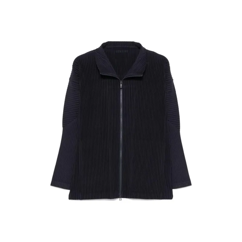 Homme Plissé Issey Miyake Pleated Zipped Jacket-0