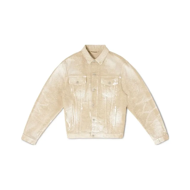 HERON PRESTON Paint splatter Denim Shirt Jacket-0