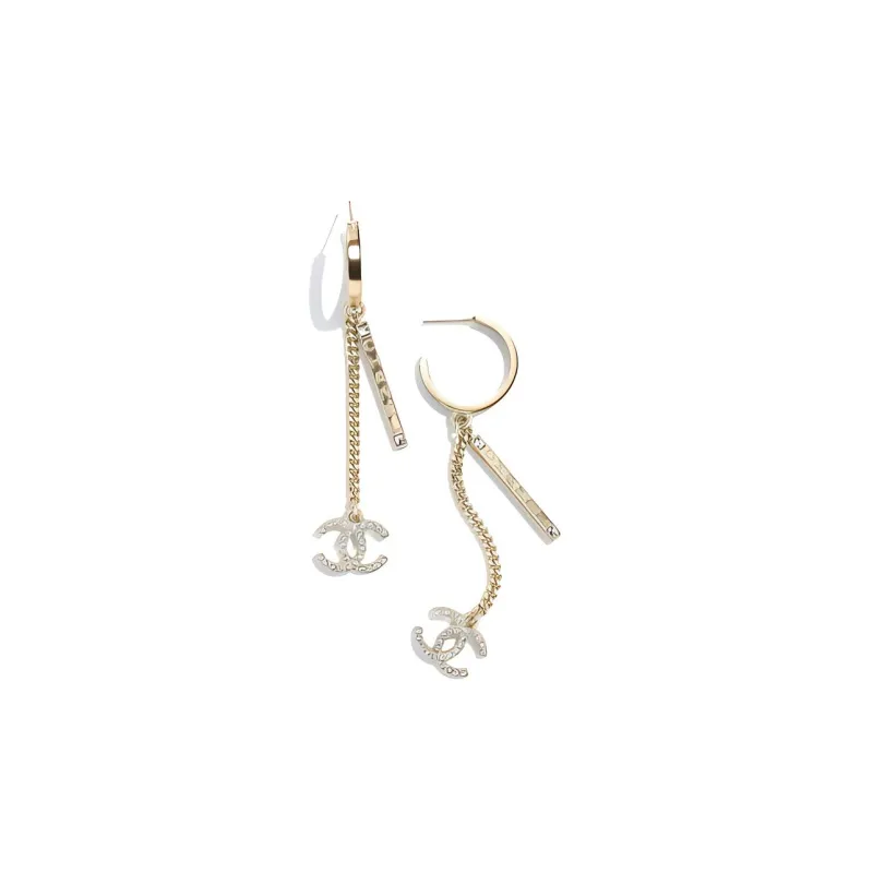 CHANEL Earrings Women's Gold-1