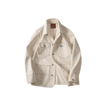 MADEN Jacket Men's Beige Yellow