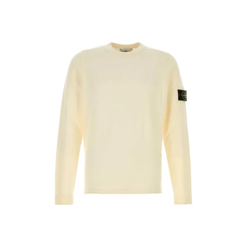 STONE ISLAND Logo Patch Crewneck Jumper-0