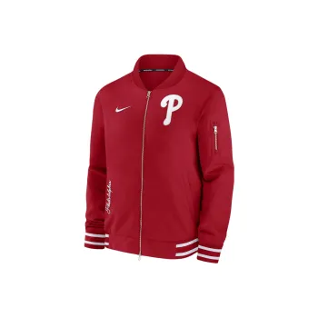 Nike MLB Collaboration Philadelphia Phillies Authentic Collection Jackets Coats Men's Red