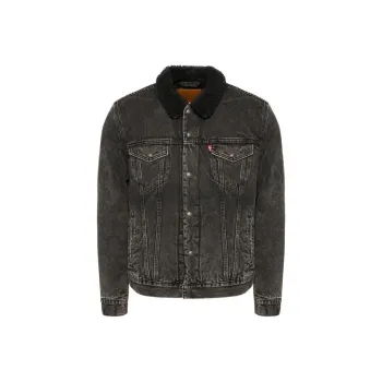 Levis Denim Jackets Men Black
