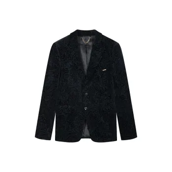 DAVID NAMAN Business Suits Men Navy Blue