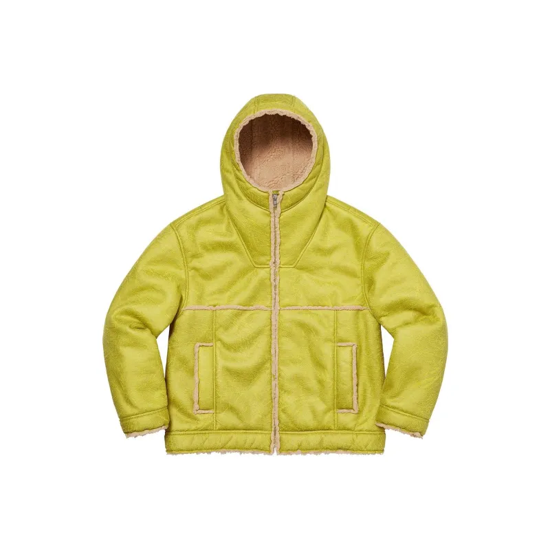 Supreme Faux Shearling Hooded Jacket SS23-0