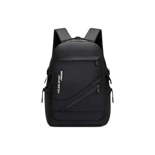 PULEWEI Oxford Backpack Large Size Unisex Black