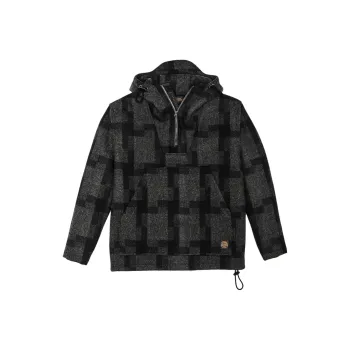 Filson Jackets Coats Men's Charcoal Black Square Plaid