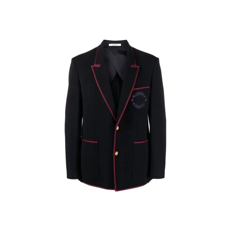 Valentino Single-Breasted Tailored Blazer-0