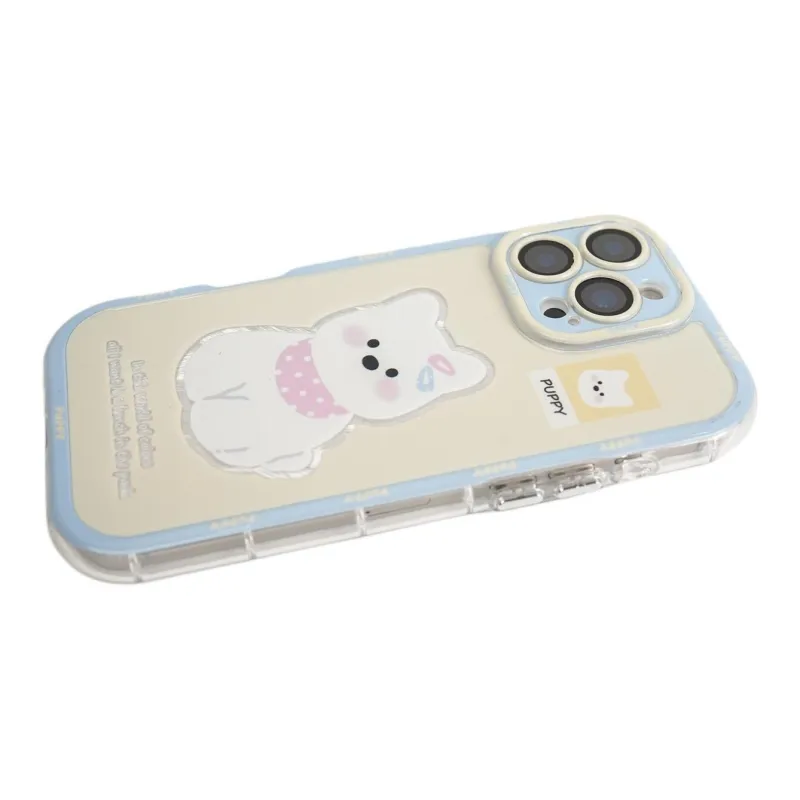 Sopi Acrylic Material Cream Camlet West Highland Phone Cases Compatible With IPhone 16/15 Pro Max/Apple 13/14 Pro/Max-3