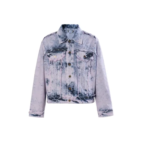 LOUIS VUITTON SS23 Denim Jacket Men's Light Purple