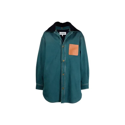 LOEWE Denim Jackets Men Blue