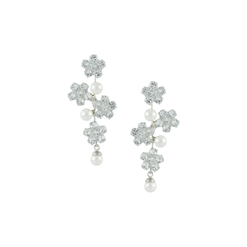 Jennifer Behr Aria Crystal Pearl Earrings-0