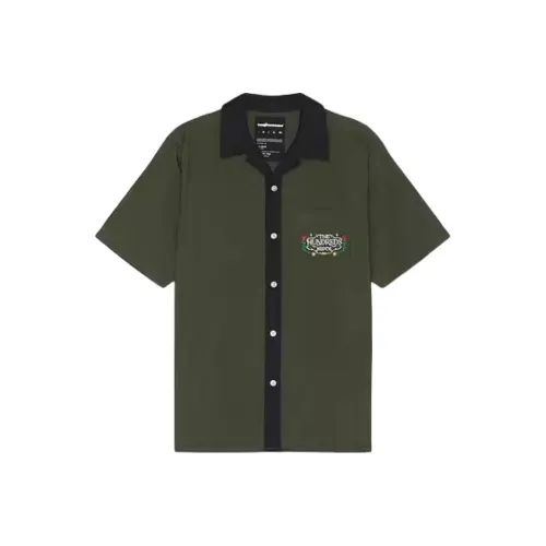 The Hundreds 그린 남성 셔츠