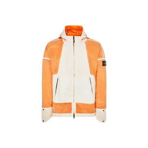 STONE ISLAND STONE ISLAND Hand Sprayed SS23 Jackets Coats Men's Burnt Tea Brown